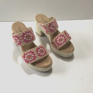 Mata Shirin Crochet Platform Espadrilles